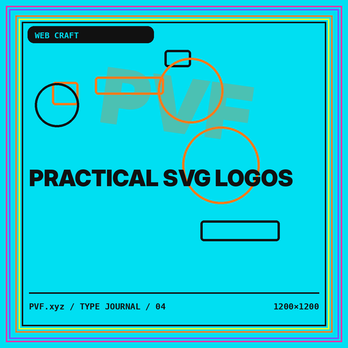 Practical SVG Logos typography card
