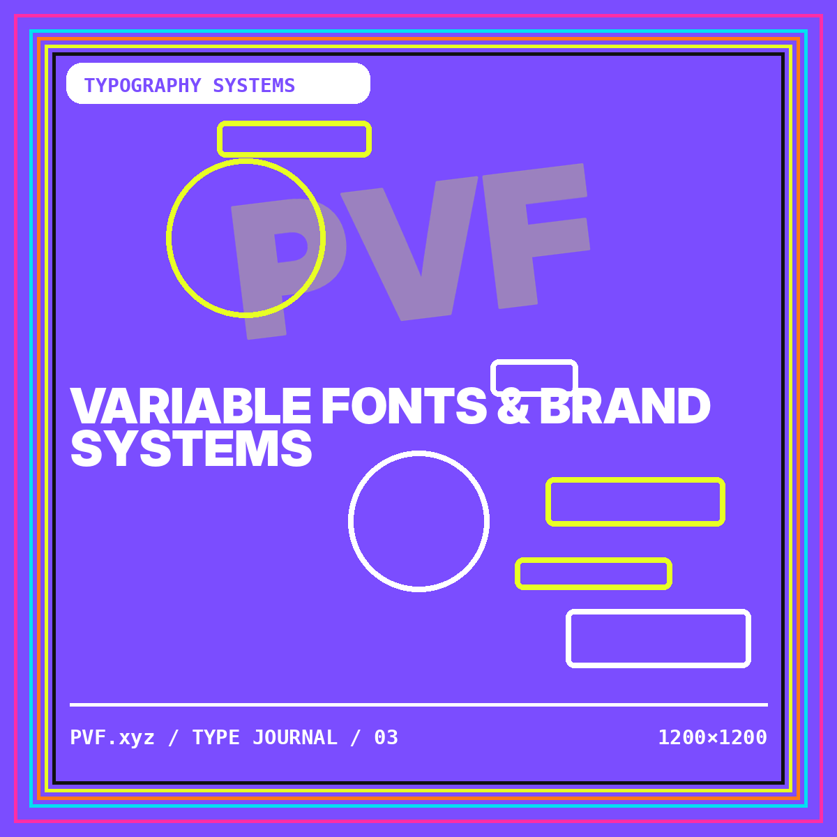 Variable Fonts & Brand Systems typography card